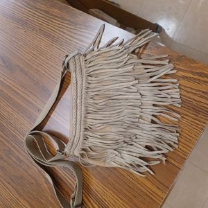 American Eagle Fringe Faux Suede Crossbody Purse